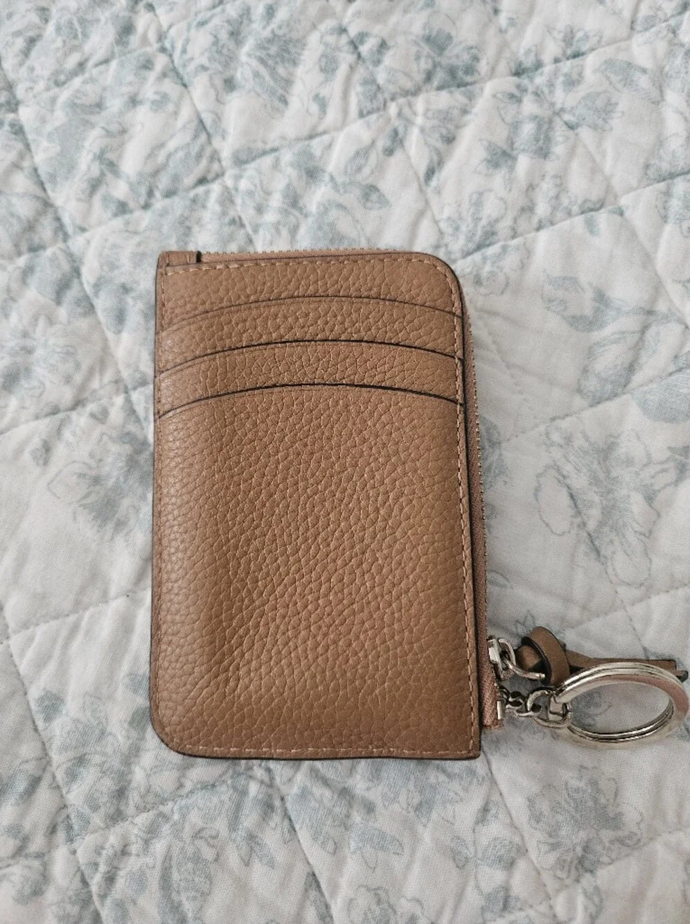 kate spade ♠️ Knott Pebbled Leather Card Case Wallet
